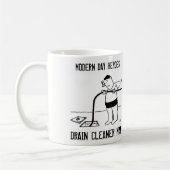 Abflussreiniger-Mann Kaffeetasse (Links)
