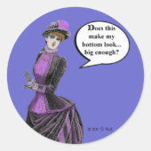 Abfrageaufkleber Runder Aufkleber (Vorderseite)