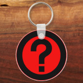 Abfragezeichen-Zeichensatz Frag Schlüsselanhänger (Vorderseite)