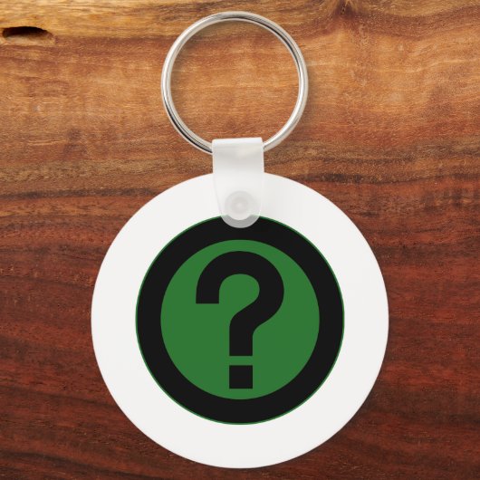 Abfragezeichen-Zeichensatz Frag Schlüsselanhänger (Vorderseite)