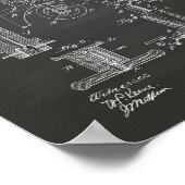Abfüllmaschine 1890 Patent Art - Tafel Poster (Ecke)