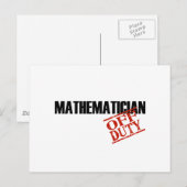 ABGABE MATHEMATISCHES LICHT POSTKARTE (Vorne/Hinten)