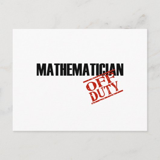 ABGABE MATHEMATISCHES LICHT POSTKARTE (Vorderseite)