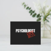 ABGABE PSYCHOLOGISTISCHER DARK POSTKARTE (Stehend Vorderseite)