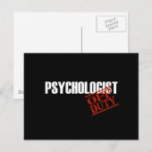 ABGABE PSYCHOLOGISTISCHER DARK POSTKARTE (Vorne/Hinten)