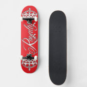 Abgabe-Skateboard-Plattform-Rot Skateboard (Vorderseite)