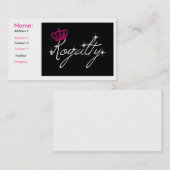 Abgabe-Visitenkarten Visitenkarte (Vorne/Hinten)