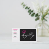 Abgabe-Visitenkarten Visitenkarte (Stehend Vorderseite)