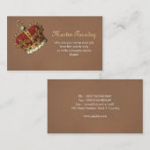 Abgabekönig-Kronen-Visitenkarte Visitenkarte (Vorne/Hinten)