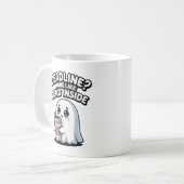 Abgabetermin? Eher Tot Im Inneren Kawaii-Geist Kaffeetasse (Vorderseite Links)