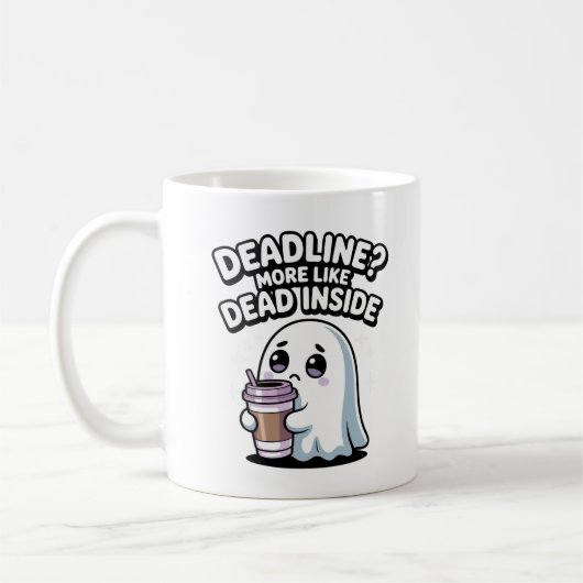 Abgabetermin? Eher Tot Im Inneren Kawaii-Geist Kaffeetasse (Links)