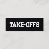 Abgänge Mini Visitenkarte (Vorderseite)