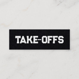 Abgänge Mini Visitenkarte