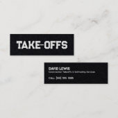 Abgänge Mini Visitenkarte (Vorne/Hinten)