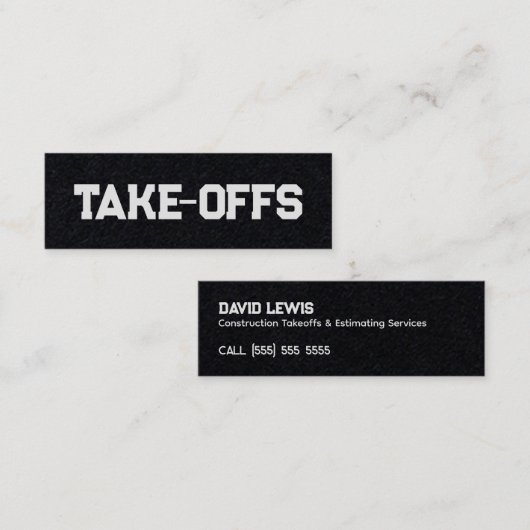 Abgänge Mini Visitenkarte (Vorne/Hinten)