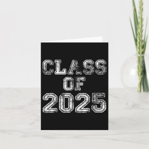 Abgänger 2025, Abschlussjahrgang 2025 Vintage-Schu Karte