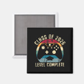 Abgänger 2026 Level Complete Video-Spieler Senior Magnet (Vorderseite/Rückseite)