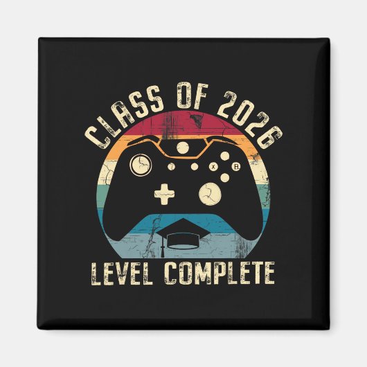 Abgänger 2026 Level Complete Video-Spieler Senior Magnet (Vorne)