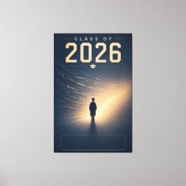 Abgängerklasse 2026 Individueller Name Abschlussde Leinwanddruck