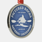 Abgebildete Steine (rd) Silbernes Ornament (Rechts)