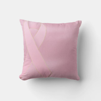 Abgeblasener rosa Ribbon Brustkrebs Kissen