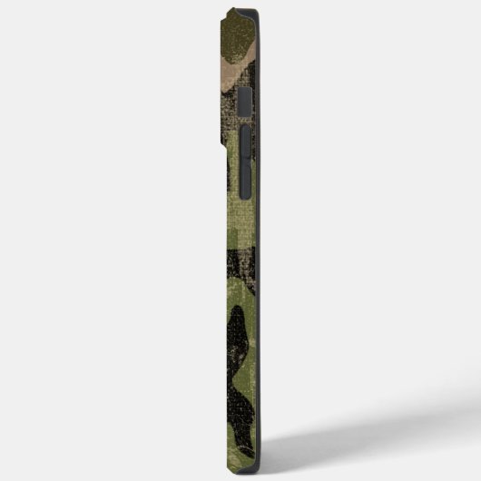 Abgeblendete grüne Camouflage Case-Mate iPhone Hülle (Rückseite / Links)