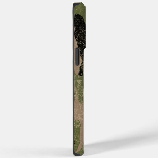 Abgeblendete grüne Camouflage Case-Mate iPhone Hülle (Rückseite / Rechts)