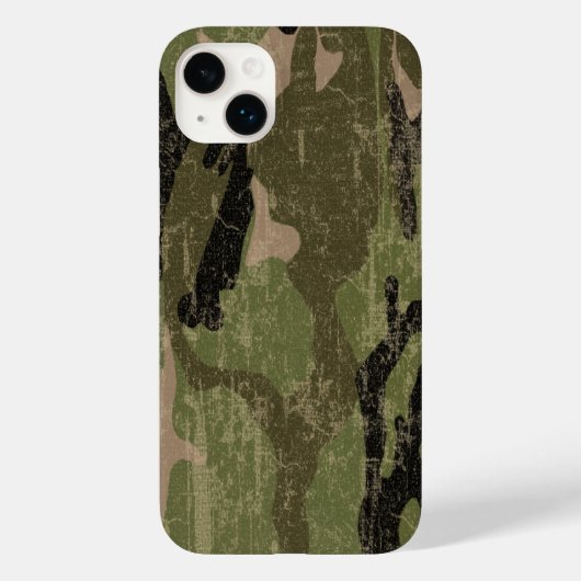 Abgeblendete grüne Camouflage Case-Mate iPhone Hülle (Rückseite)