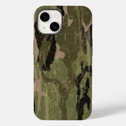 Abgeblendete grüne Camouflage Case-Mate iPhone Hülle (Rückseite)
