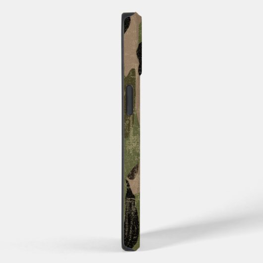 Abgeblendete grüne Camouflage Case-Mate iPhone Hülle (Rückseite / Rechts)