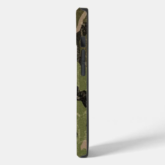 Abgeblendete grüne Camouflage Case-Mate iPhone Hülle (Rückseite / Links)