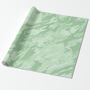 Abgeblendete grüne Camouflage Geschenkpapier