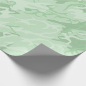 Abgeblendete grüne Camouflage Geschenkpapier (Ecke)