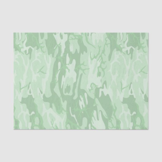 Abgeblendete grüne Camouflage Seidenpapier (Vorderseite)