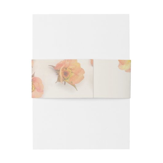 Abgeblendete Pfirsichgummi-Band Einladungsbanderole (Rückseitenbeispiel)