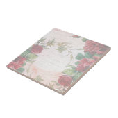 Abgeblendeter Vintager Blumenbrief Fliese (Seite)