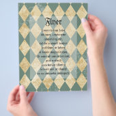 Abgeblendetes Diamantenmuster Flyer (Hand)