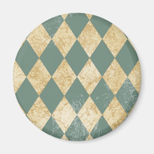 Abgeblendetes Diamantenmuster Magnet (Vorne)