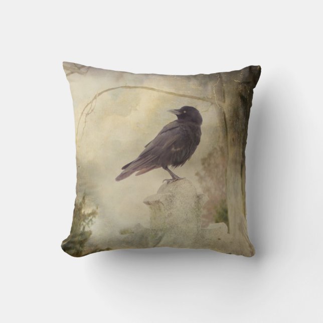 Abgeblendetes Gothic Vibe Kissen (Vorderseite)