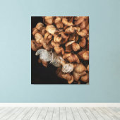 Abgeblendetes Hydrangea Leinwanddruck (Insitu (Holzboden))