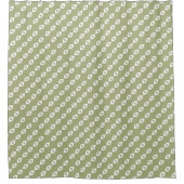 Abgeblendetes Olive Green Duschvorhang (Vorderseite)