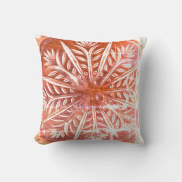 Abgeblendetes rotes Design Kissen