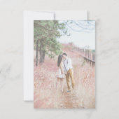 Abgeblendetes Skript 2 Fotos Save the Date Hochzei (Rückseite)