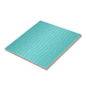 Abgeblendetes türkisfarbenes Vertikalmuster Fliese (Seite)