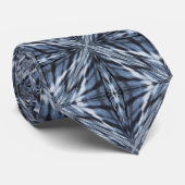 Abgebrannte Blue Denim Gefärbte Krawatte Abstrakt (Gerollt)