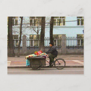 Abgedeckte Lieferung Postkarte