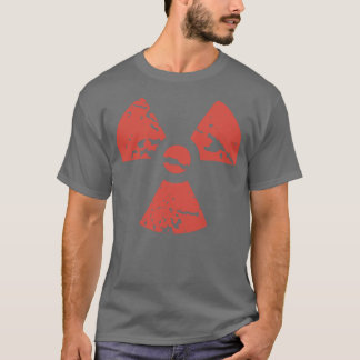 Abgedrucktes radioaktives Zeichen T-Shirt