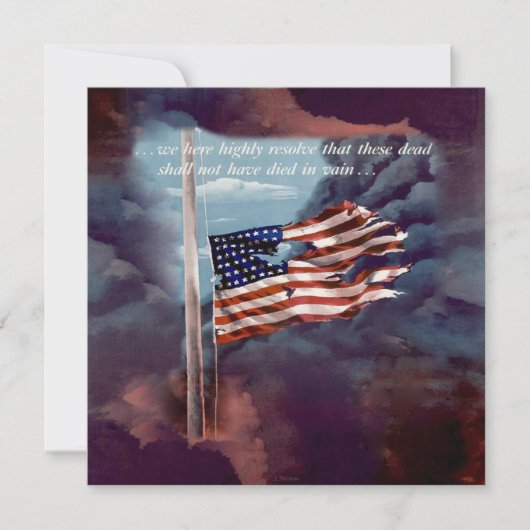 Abgefallen, aber nicht vergessen Raucher- und Torf Einladung (Vorderseite)