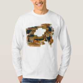 Abgefressener aufgereihter Instrument-Rahmen T-Shirt