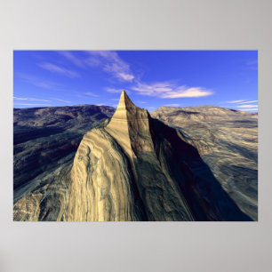 Abgefressener Berg Poster